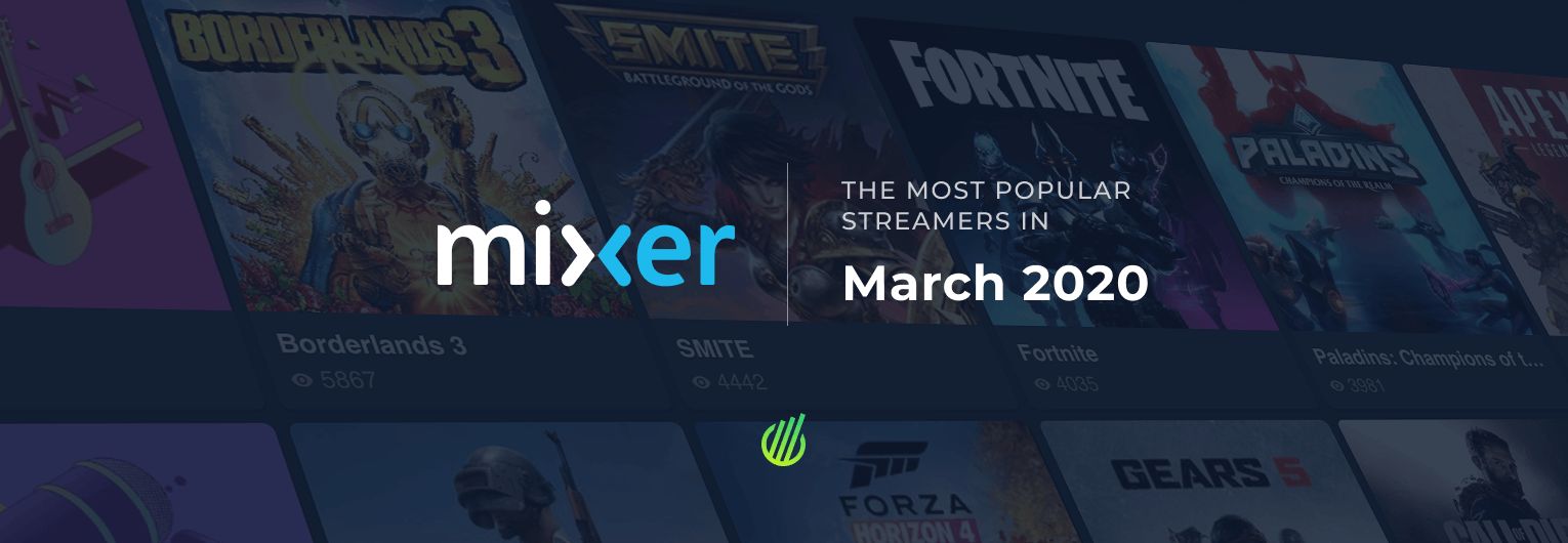 Самые популярные стримеры марта на Mixer