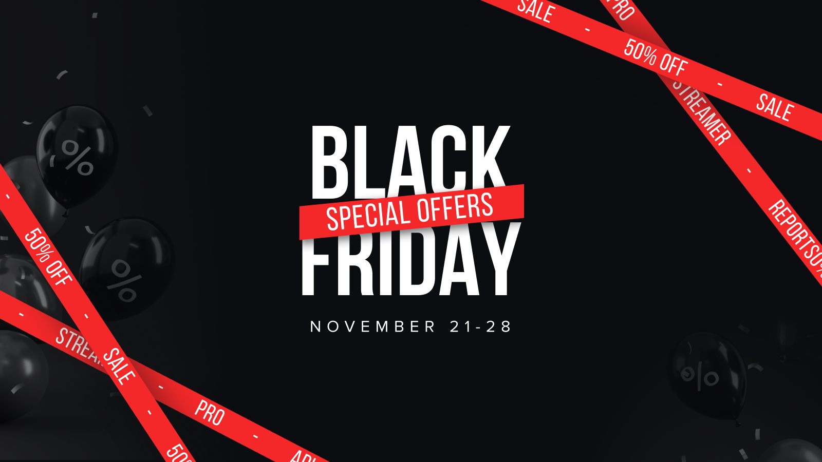 Black Friday on Streams Charts – discounts on our products up to 70%