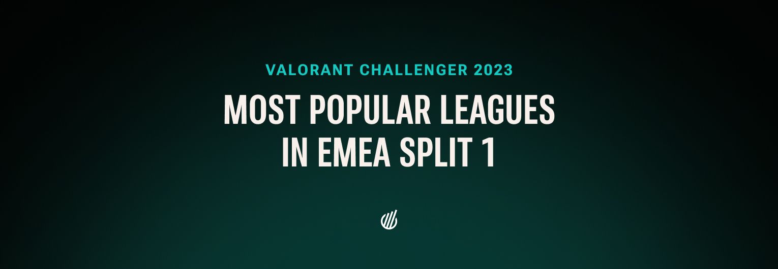 Итоги Valorant Challengers 2023 EMEA — самые популярные лиги среди зрителей