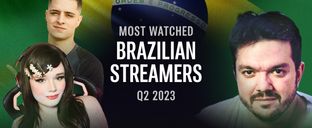 Most watched Brazilian Streamers for Q2 2023