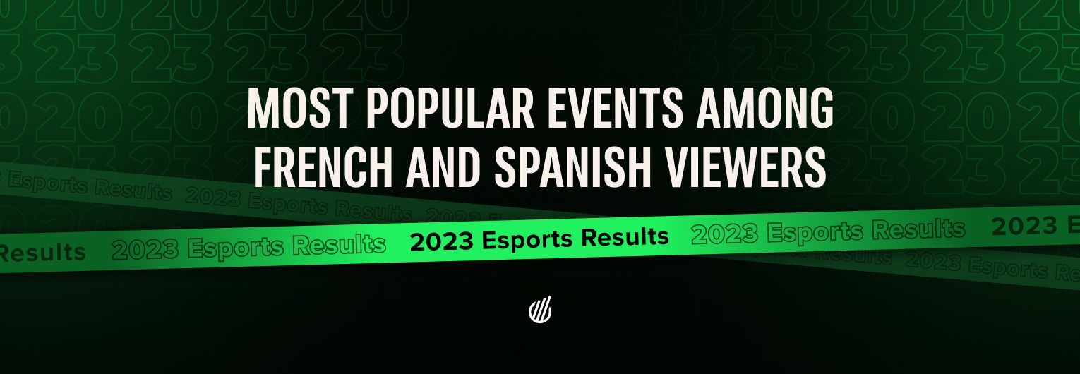 Top esports tournaments in 2023 among French and Spanish viewers