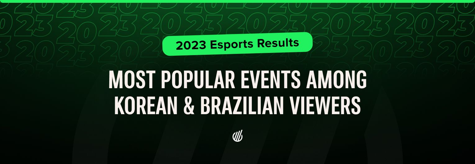 Top esports tournaments among Korean and Brazilian viewers in 2023