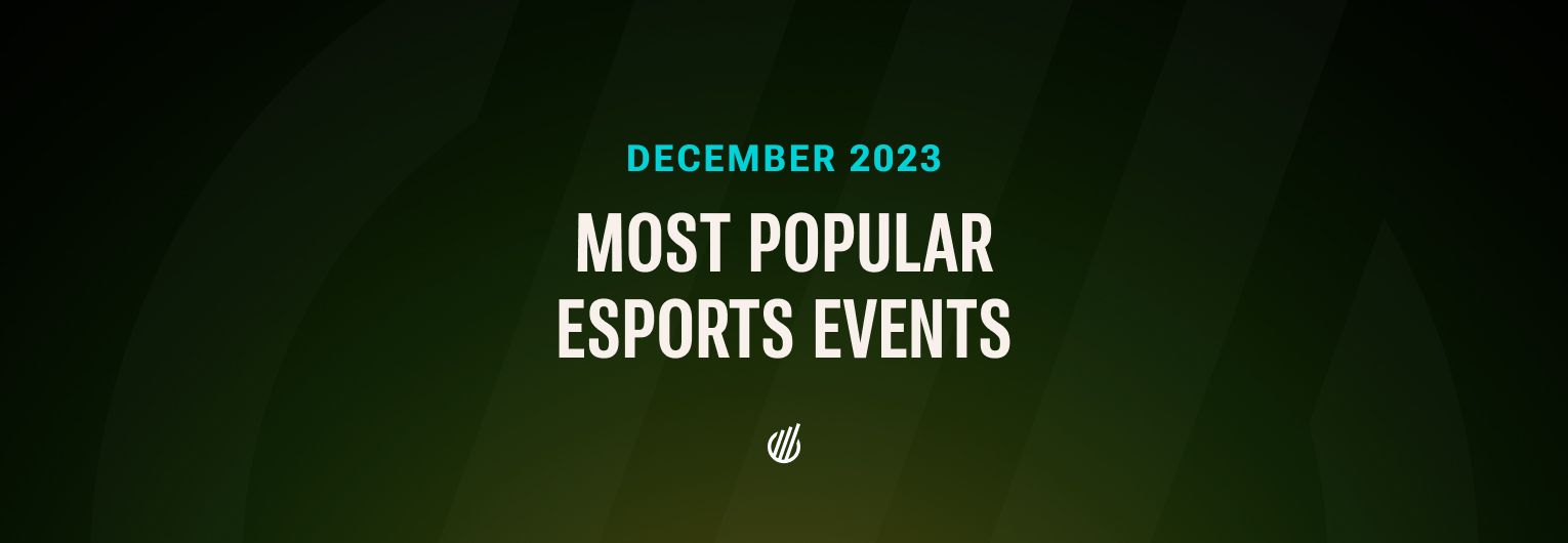 Most Popular Esports Events — December 2023