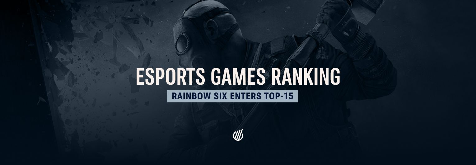 Esports games viewership ranking — Rainbow Six Siege enters the top 15