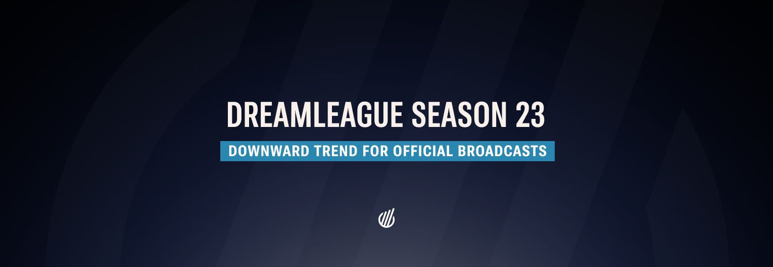 DreamLeague Season 23: another victory for Team Falcons and viewership drop for official broadcasts