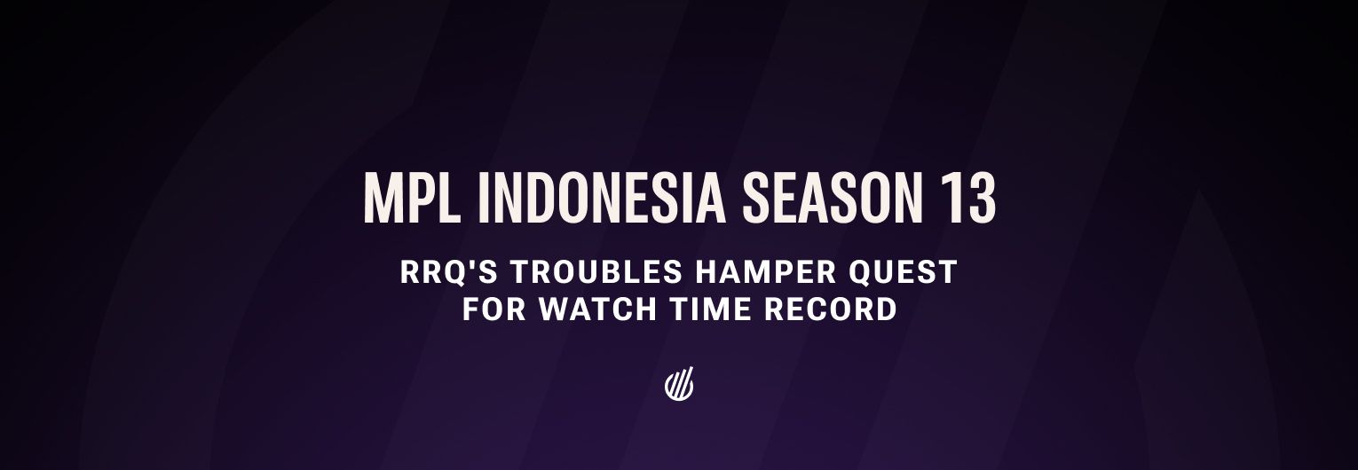 RRQ's troubles hamper MPL Indonesia Season 13's quest for watch time record