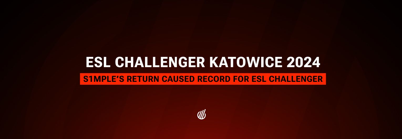 S1mple’s return to offline Counter-Strike helped ESL Challenger to set new viewership record at Katowice 2024