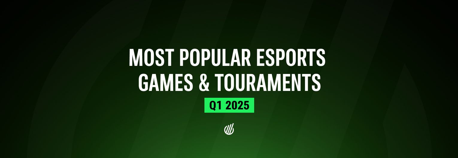 Most popular esports games & tournaments for Q1 2025