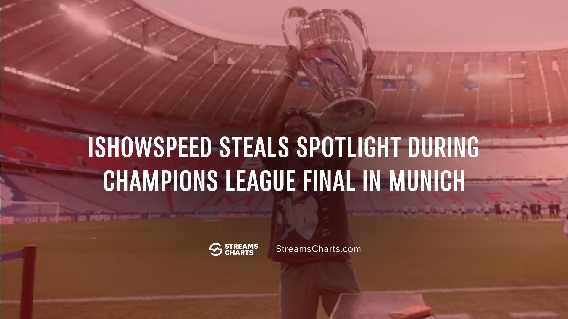 IShowSpeed steals spotlight during UEFA Champions League final in Munich