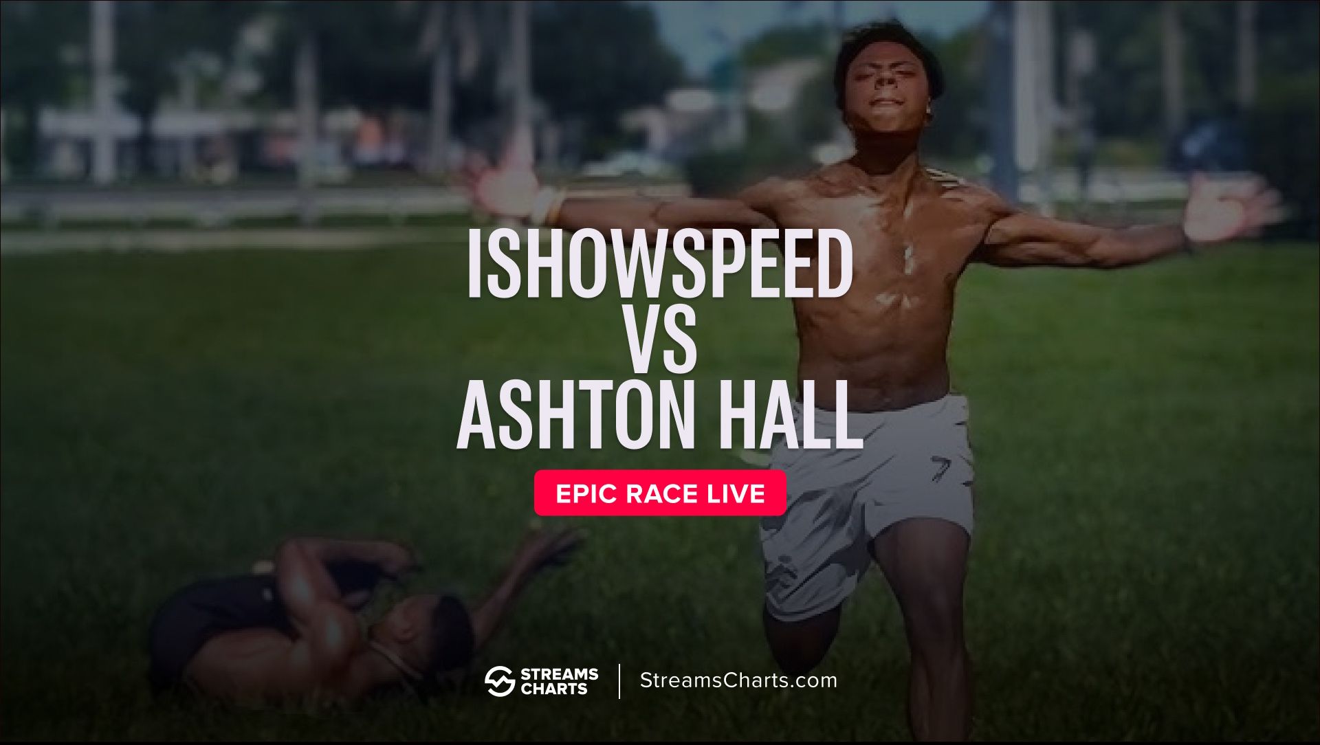 Streamer sprint showdown: IShowSpeed leaves Ashton Hall in the dust