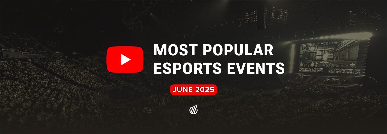 Most popular esports events on YouTube — June 2025