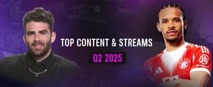 Most popular streams and content of Q2 2025 — sports, esports & politics lead viewership