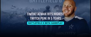 TimTheTatman tops Twitch with his highest peak in 5 years thanks to Battlefield 6