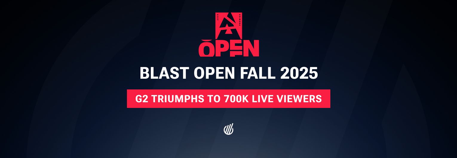 G2 Esports end trophy drought at BLAST Open Fall 2025, event hits 700K Peak Viewers