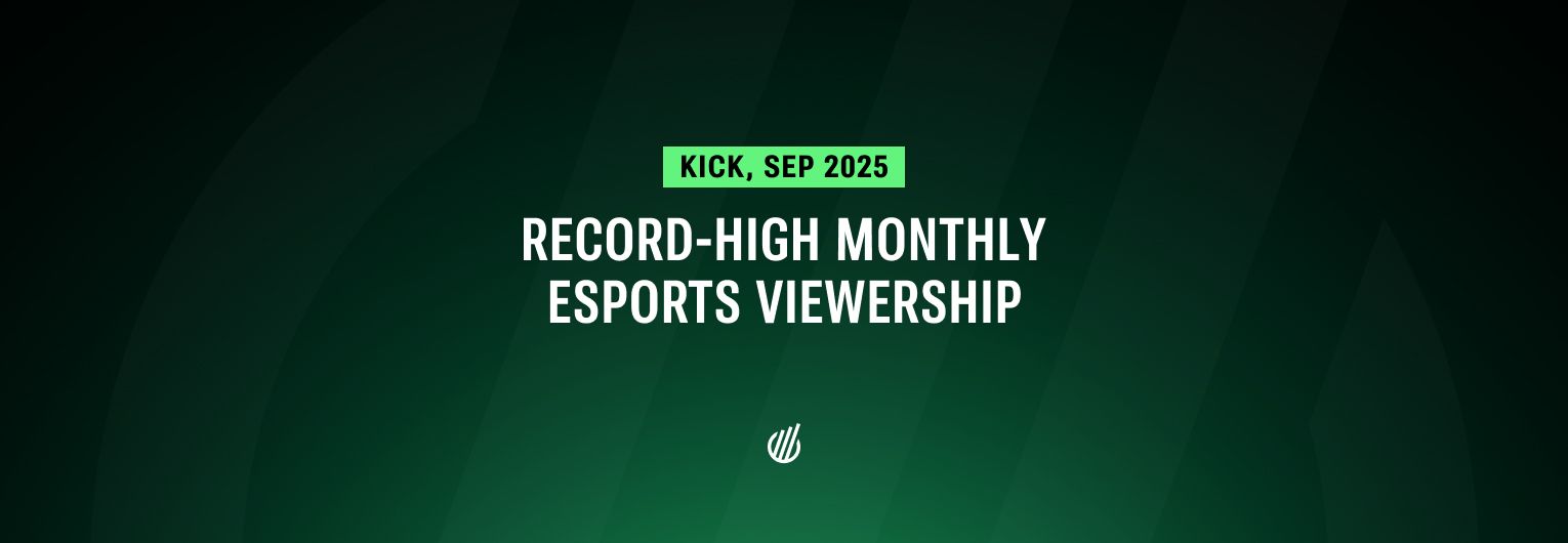 Kick recorded its highest esports viewership in September 2025