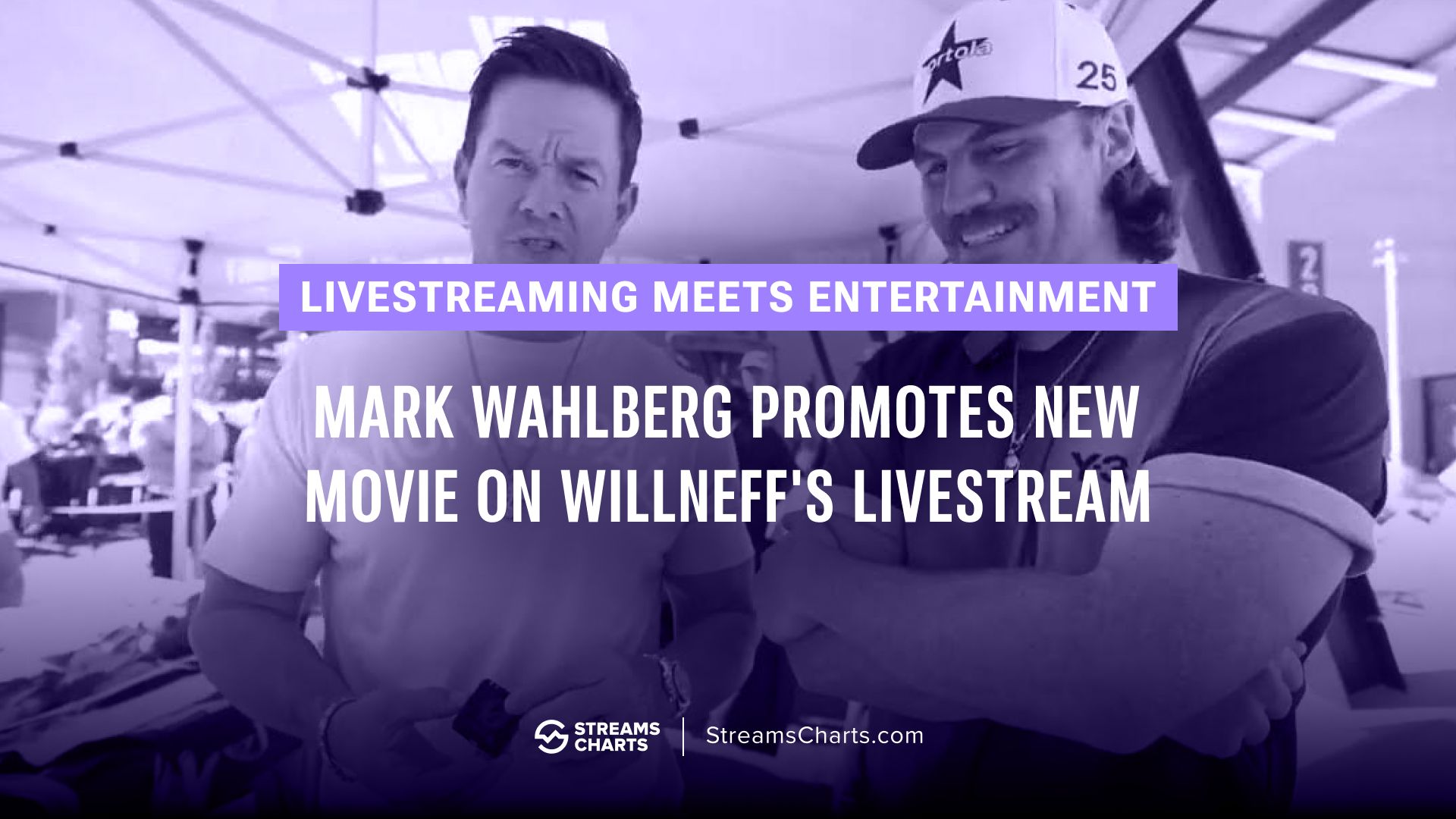 Marketing 101: Mark Wahlberg appears on Willneff's livestream to promote new movie