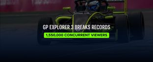 GP Explorer 3 set series records for its final race, with 1.55M peak concurrent viewers