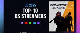 Top 10 Counter-Strike streamers of Q3 2025