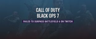 Call of Duty: Black Ops 7 makes a strong Twitch debut, but falls short of Battlefield 6