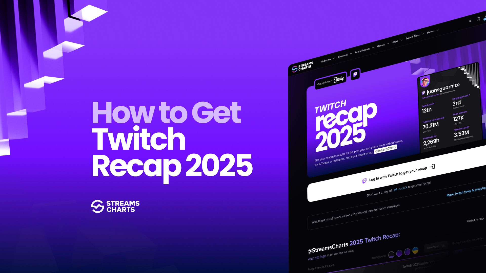 How to get Twitch Recap 2025