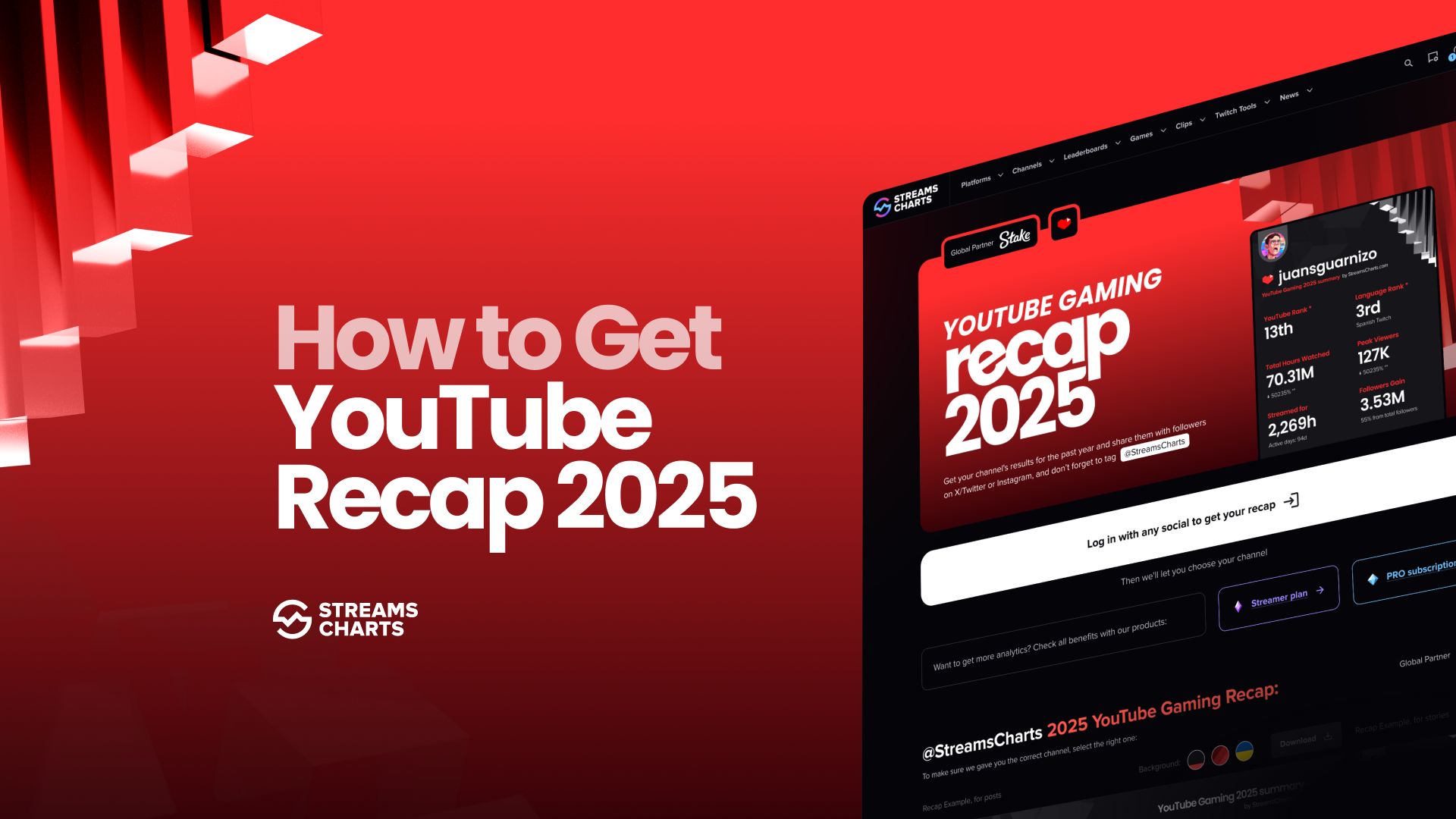 How to get YouTube Gaming Recap 2025