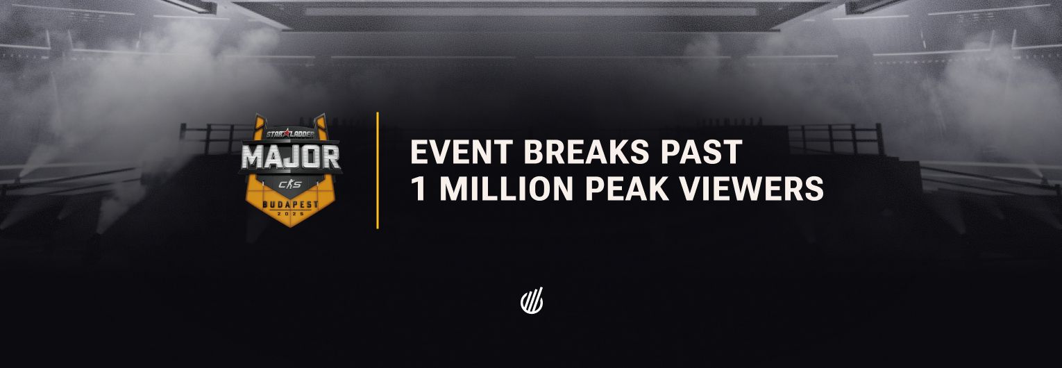 StarLadder Budapest Major breaks 1,000,000 live viewers during Spirit vs. Falcons