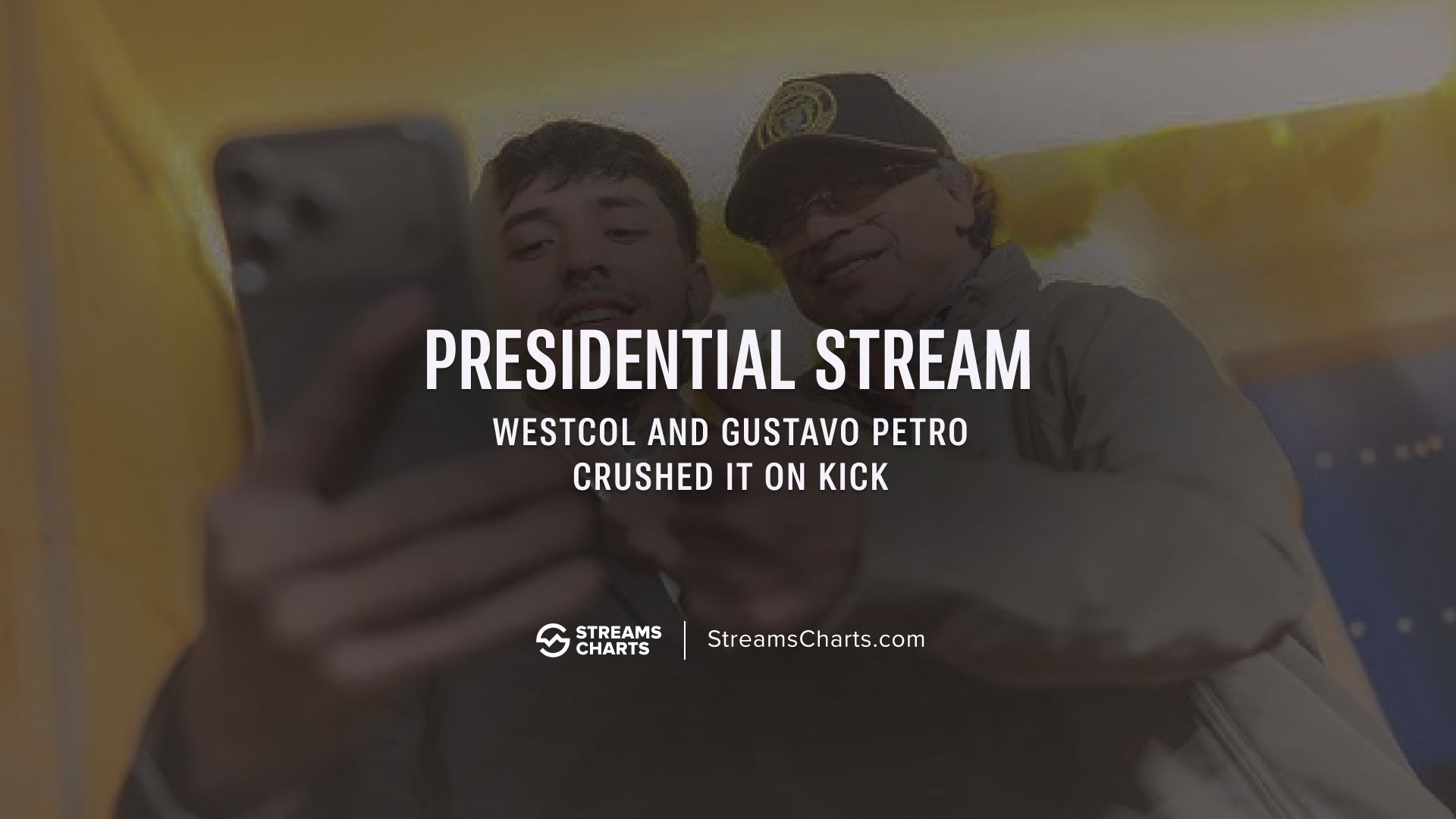 Westcol’s stream with President Gustavo Petro hits 840K Peak Viewers on Kick