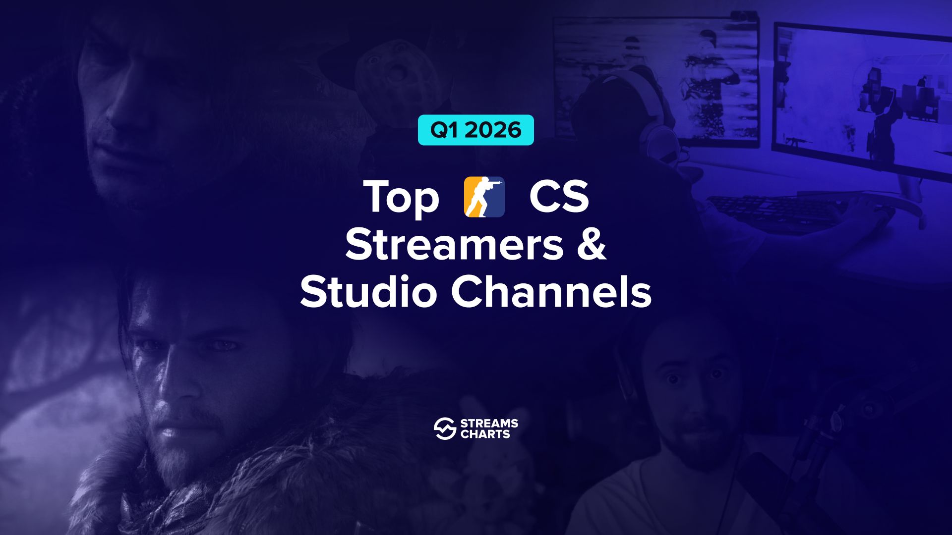 Top Counter-Strike streamers & studio channels of Q1 2026