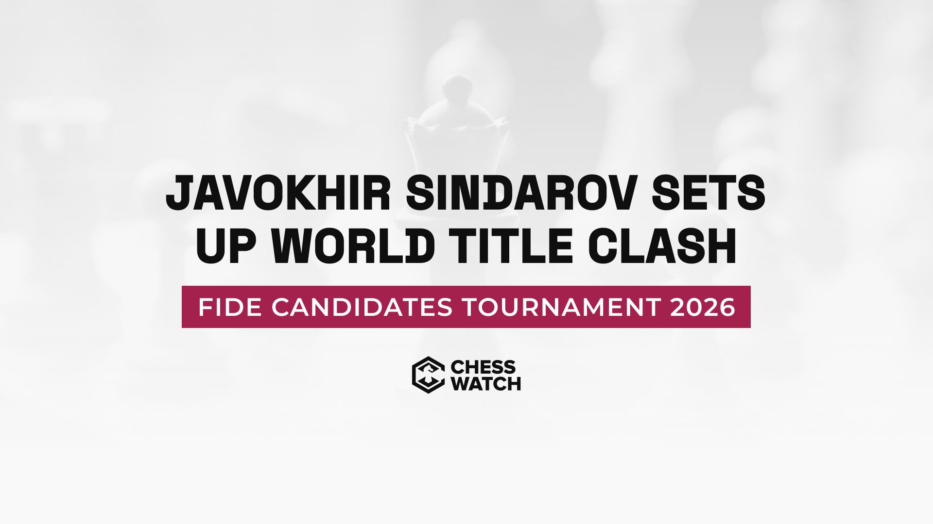 Javokhir Sindarov sets up world championship date with D Gukesh